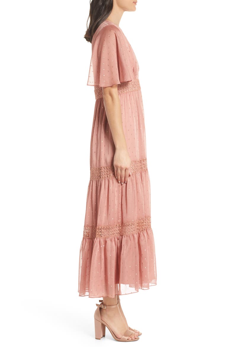 Georgie Tiered Maxi Dress, Alternate, color, BLUSH