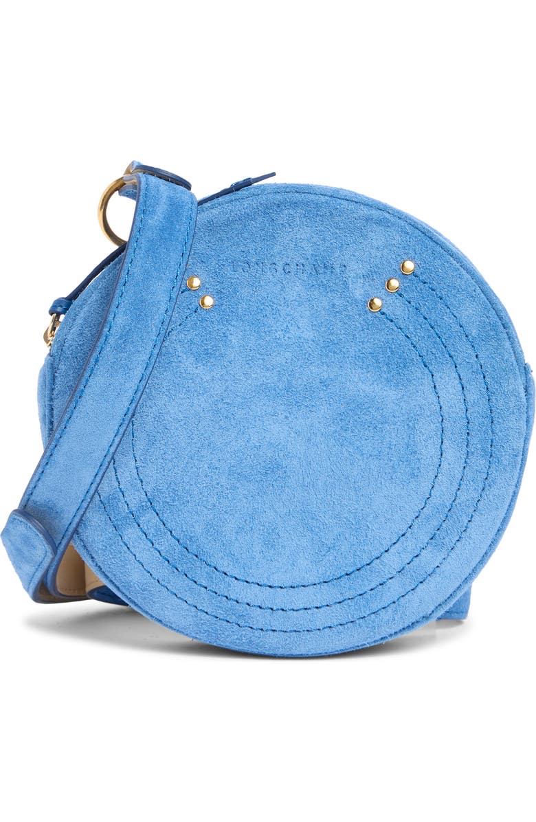 Longchamp Cavalcade Suede Belt Bag, Main, color, Blue