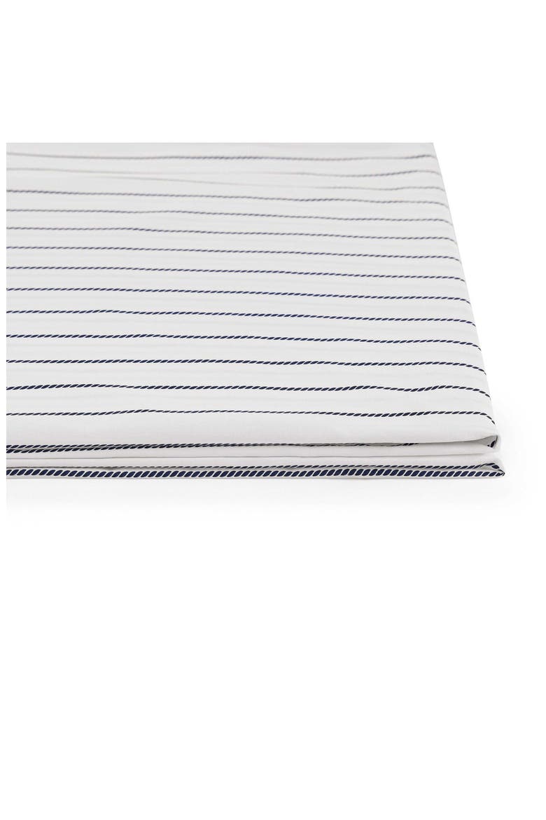 Rope Stripe Cotton Percale Sheet Set, Alternate, color, DARK BLUE