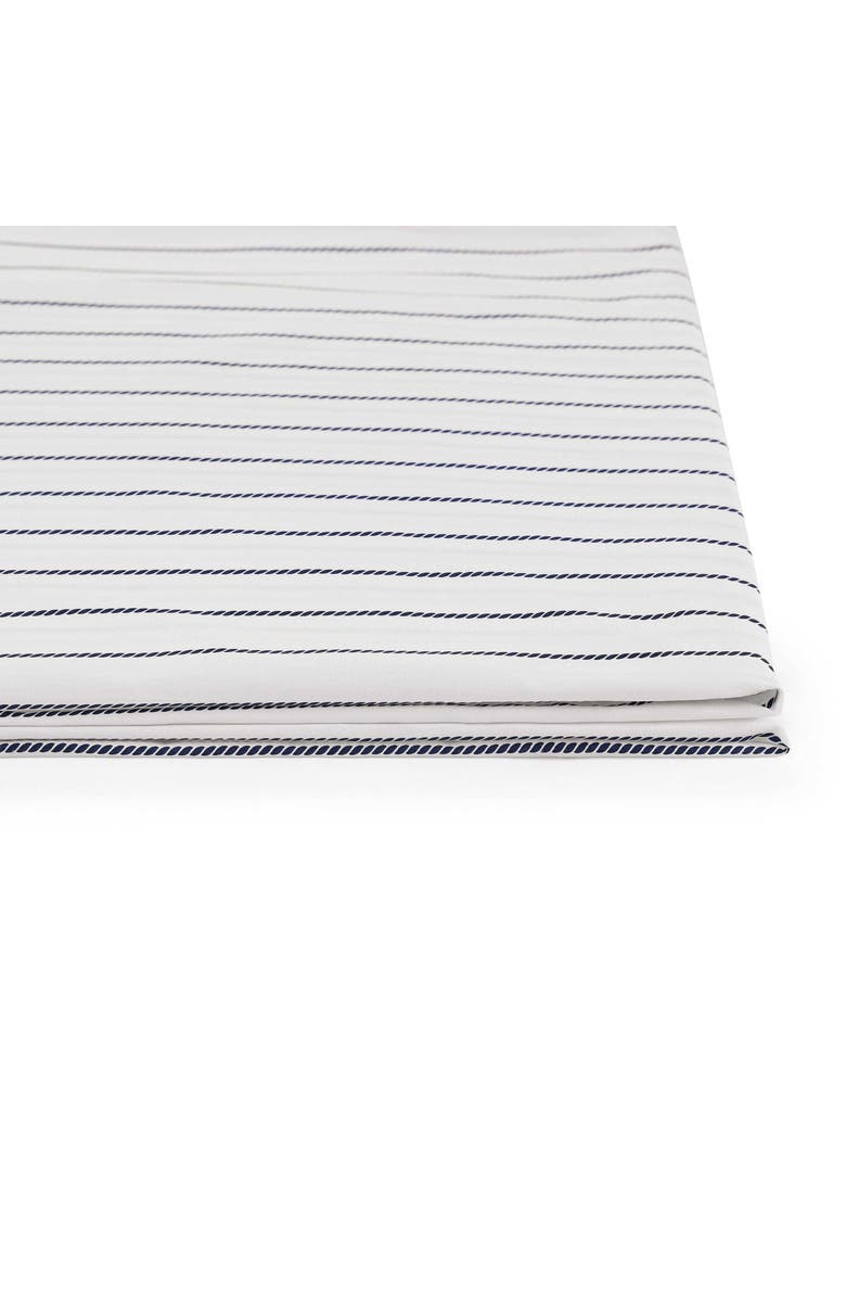Tommy Hilfiger Rope Stripe Cotton Percale Sheet Set, Alternate, color, Dark Blue