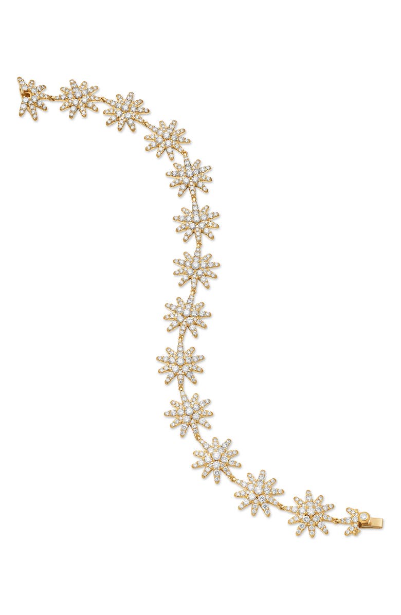 David Yurman Starburst Pavé Diamond Tennis Bracelet, Alternate, color, Gold
