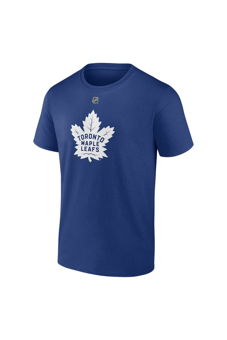 Men's Fanatics Branded Mark Giordano Blue Toronto Maple Leafs Authentic Stack Name & Number T-Shirt, Alternate, color, Blue