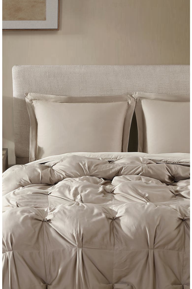 Bubble Comforter, Alternate, color, TAUPE