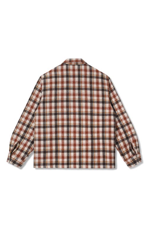 Stan Ray Plaid Flannel Zip-up Shirt In Multi