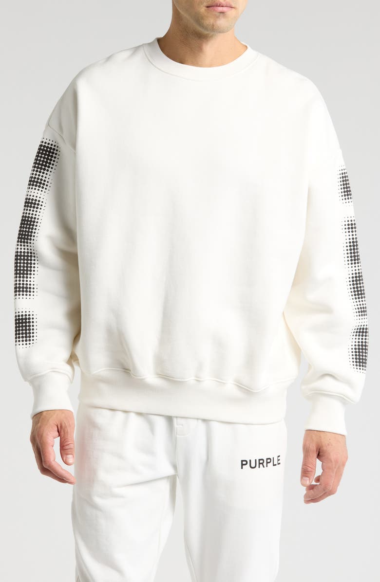 Men's Fleece Oversized Purple Sweatshirt main image 1