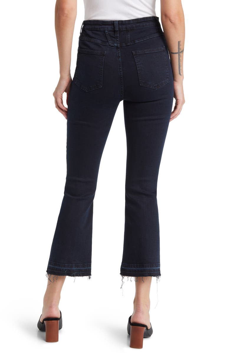 Closed Hi-Sun Release Hem High Waist Crop Flare Jeans, Alternate, color, Blue/ Black