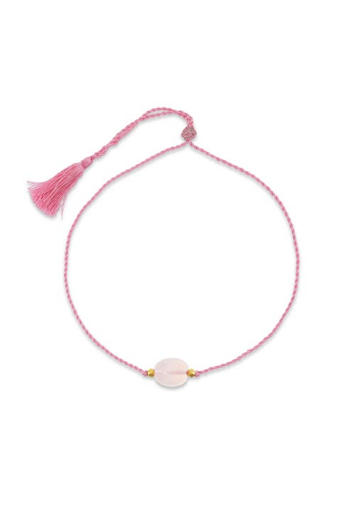 Rose Quartz Chota Cord Necklace