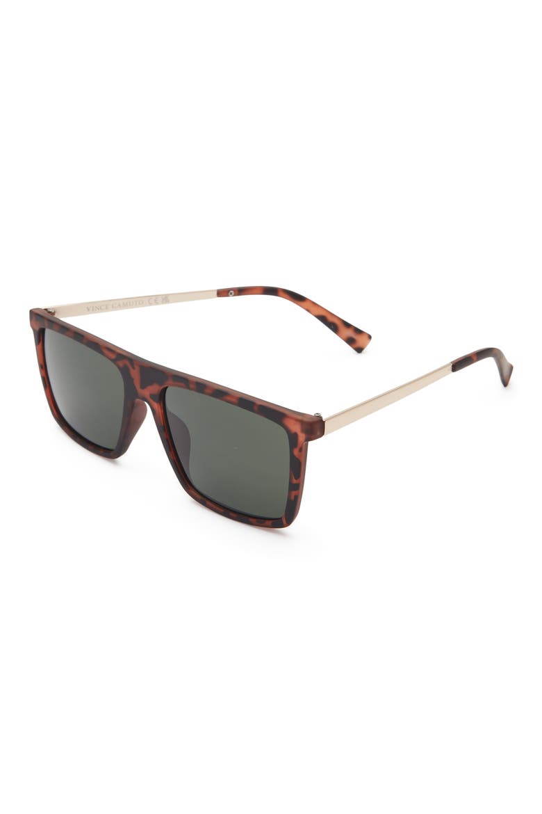 Gradient Rectangular Sunglasses, Alternate, color, TORTOISE