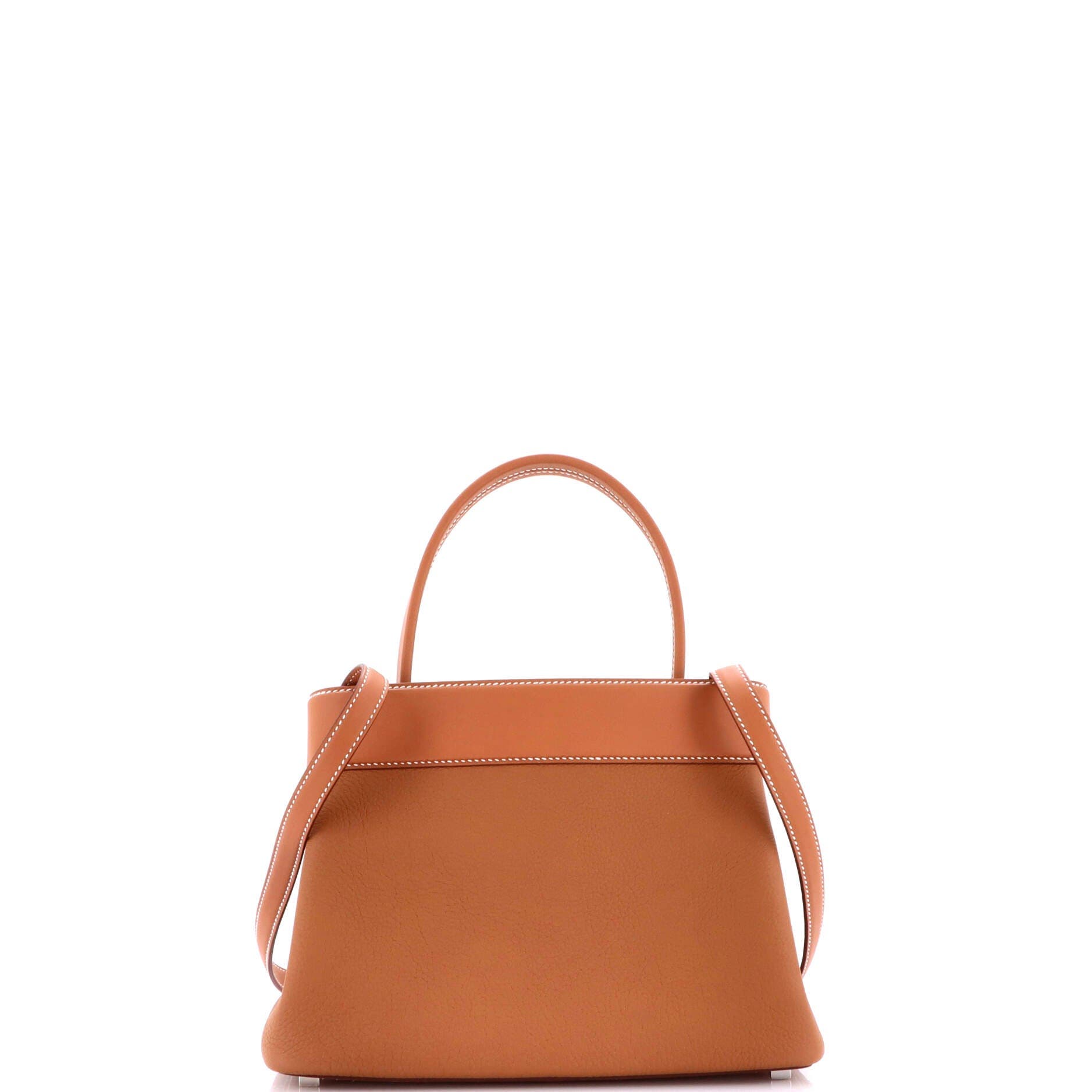 Pre-Owned Hermes Medor Handbag Togo, Alternate, color, Gold