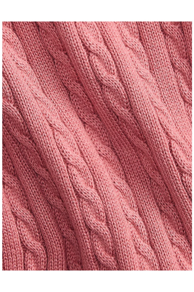 Cable Stitch Sweater Dress, Alternate, color, CANVAS PINK