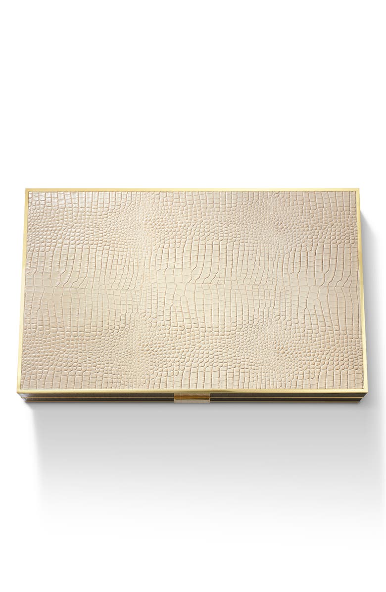 Aerin Croc Embossed Backgammon Set, Alternate, color, 