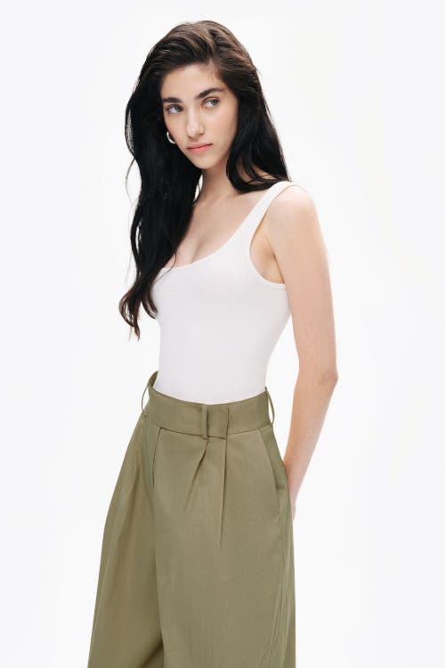 Nocturne Double Pleated Pants In Beige