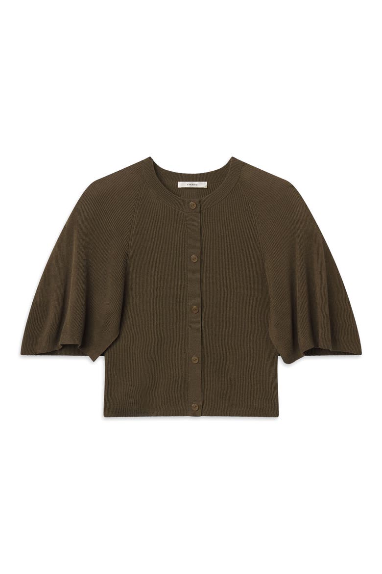 The Flounce Sweater, Alternate, color, MILITARY GREEN
