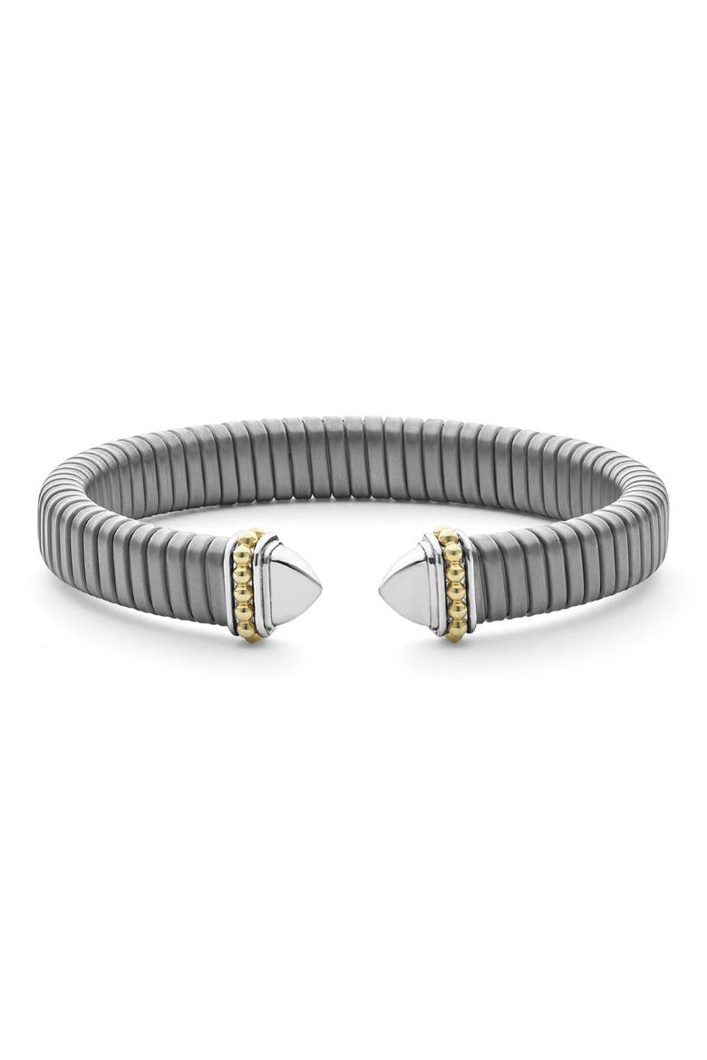 Men's Pointed Dome Bracelet, Main, color, TWO-TONE