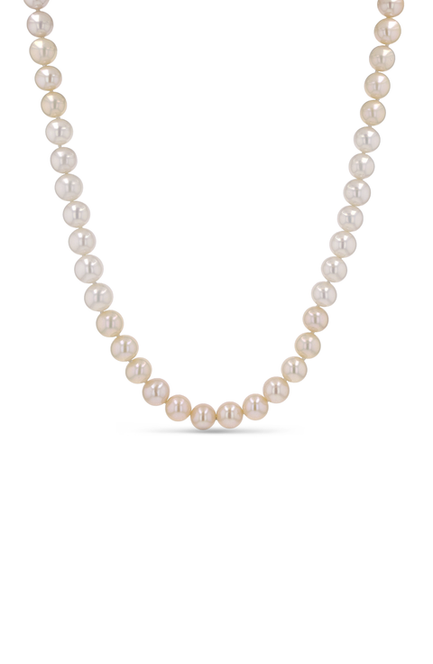 14K Pink Ombre Pearl Necklace
