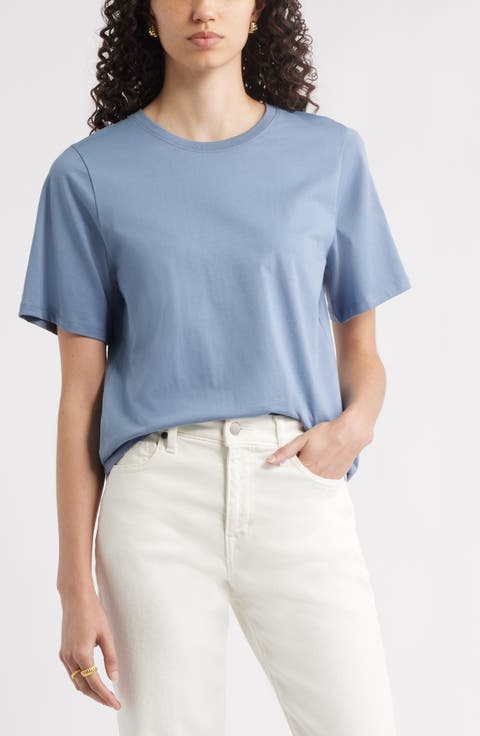 Relaxed Fit Pima Cotton Crewneck T-Shirt