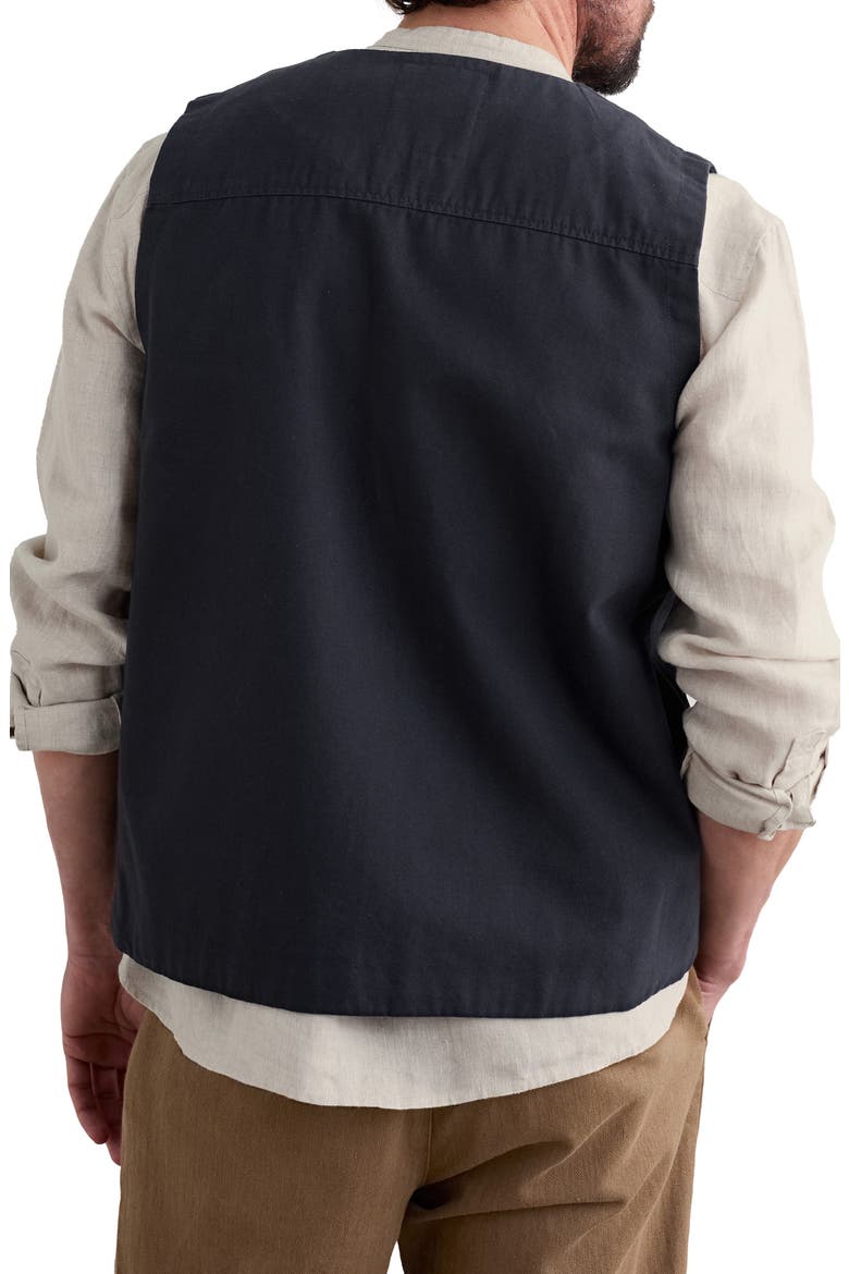 Metern Organic Cotton Vest, Alternate, color, INKWELL