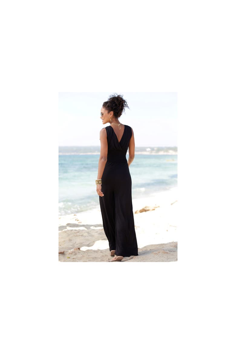 Tie Detail Jumpsuit, Alternate, color, Black