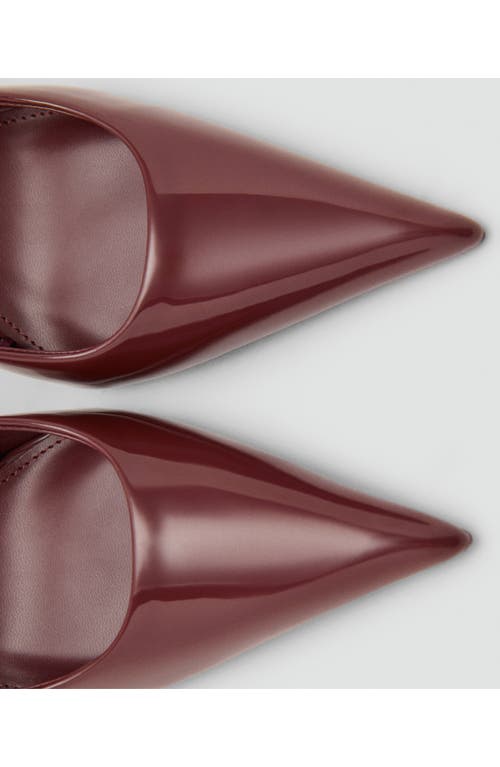 Mango Slingback Pointed Toe Pump In Brown