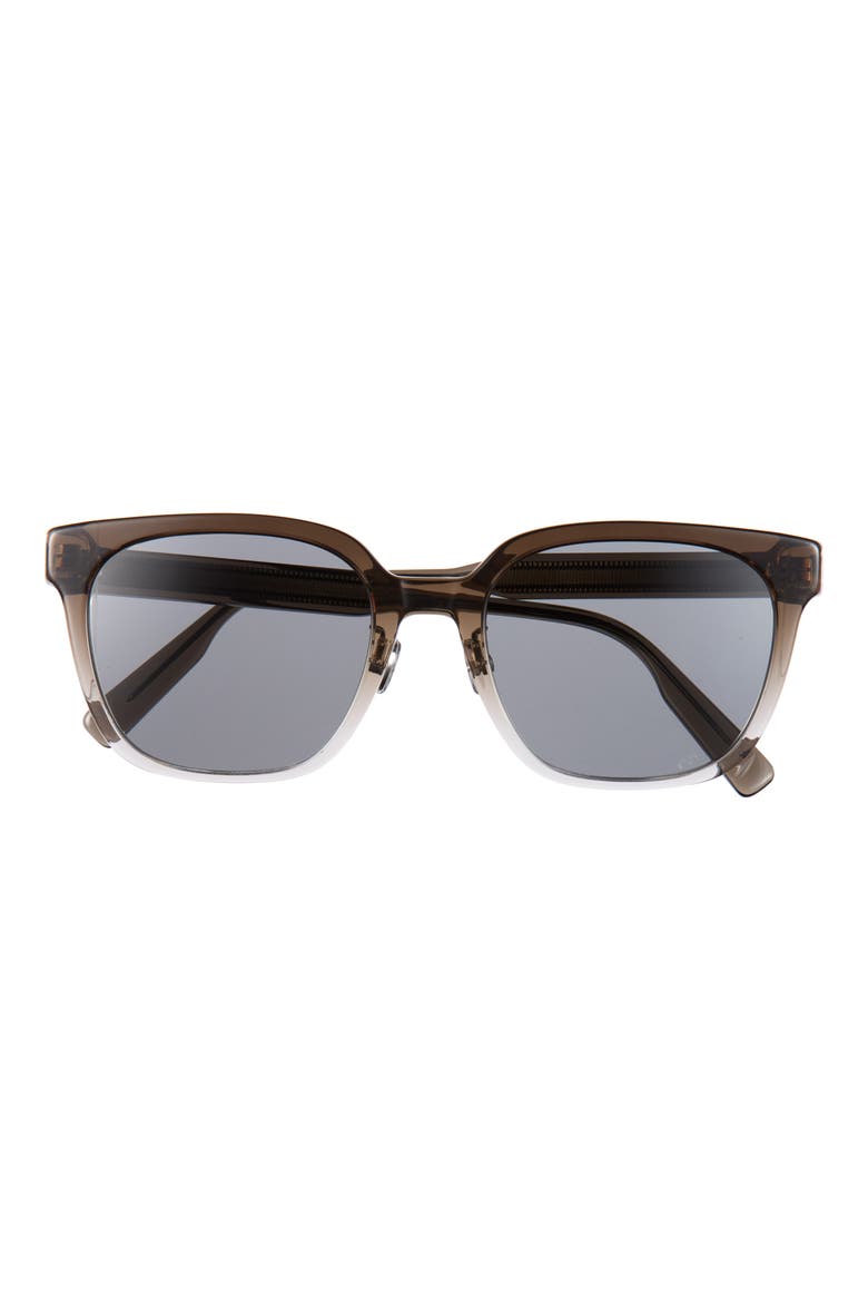 DioRibbon S2F Square Sunglasses, Main, color, DARK BROWN/ OTHER / SMOKE