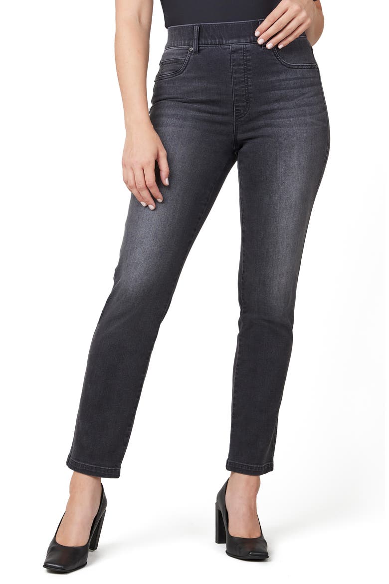 Straight Leg Jeans, Main, color, VINTAGE BLACK
