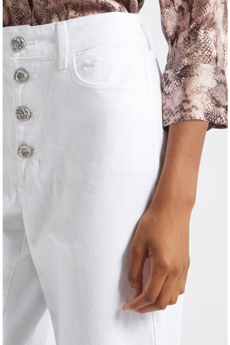 Liora High Waist Crop Stovepipe Jeans, Alternate, color, BLANC