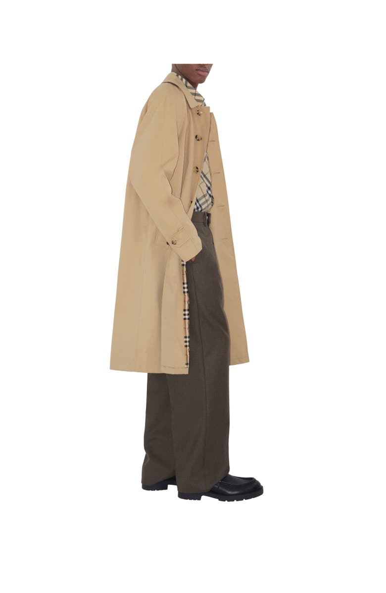 Burberry Long Camden Heritage Car Coat, Alternate, color, Honey