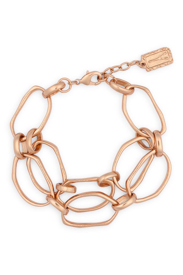 Multilayer Chain Bracelet, Main, color, ROSE GOLD