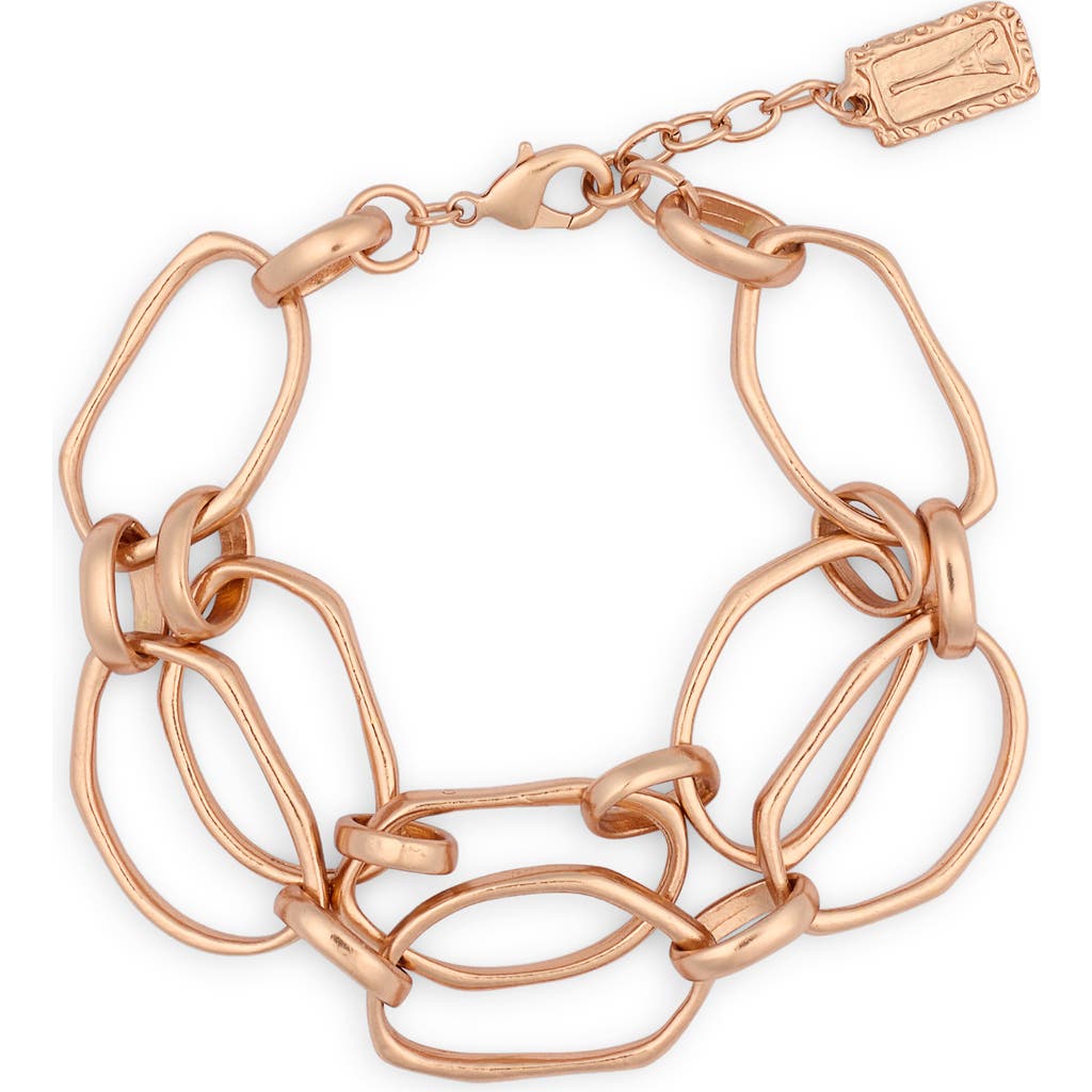 Karine Sultan Multilayer Chain Bracelet In Gold