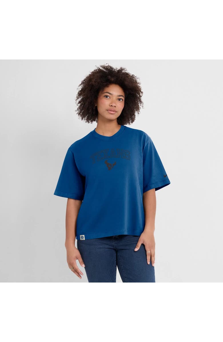 Nike Women's Nike Blue Houston Texans Glory Arch Boxy T-Shirt, Alternate, color, Blue
