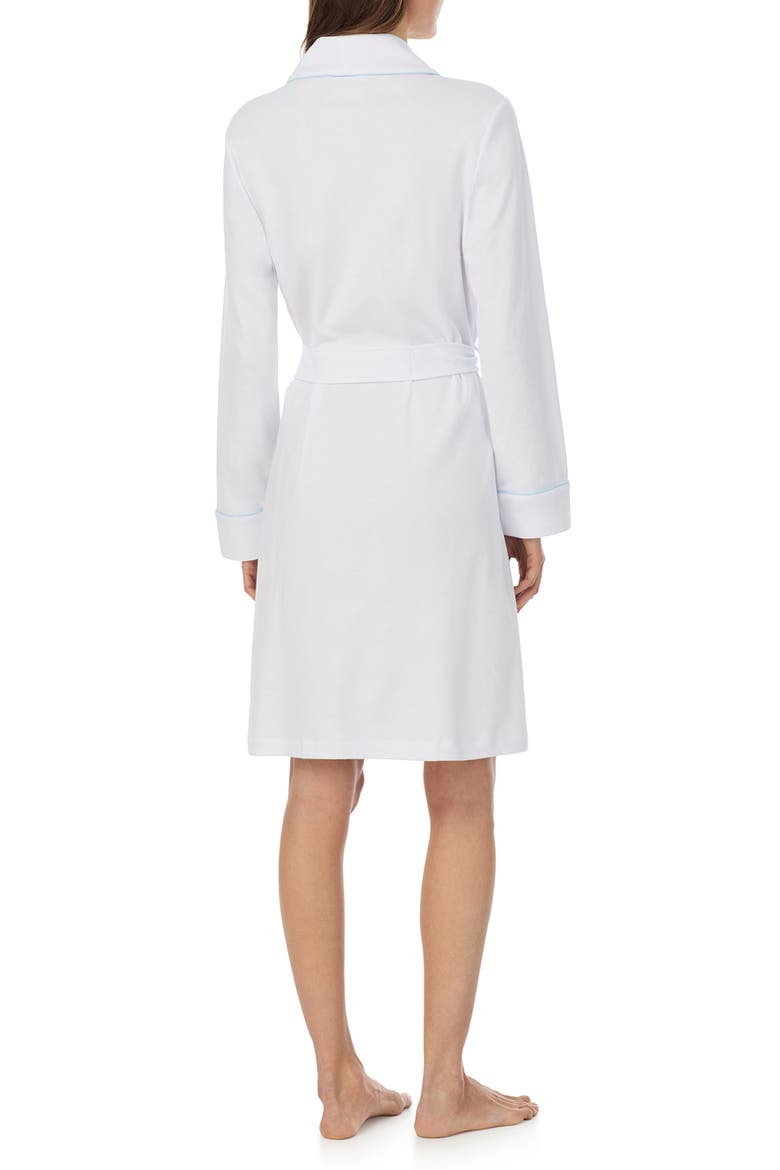 Cotton Blend Robe, Alternate, color, WHITE