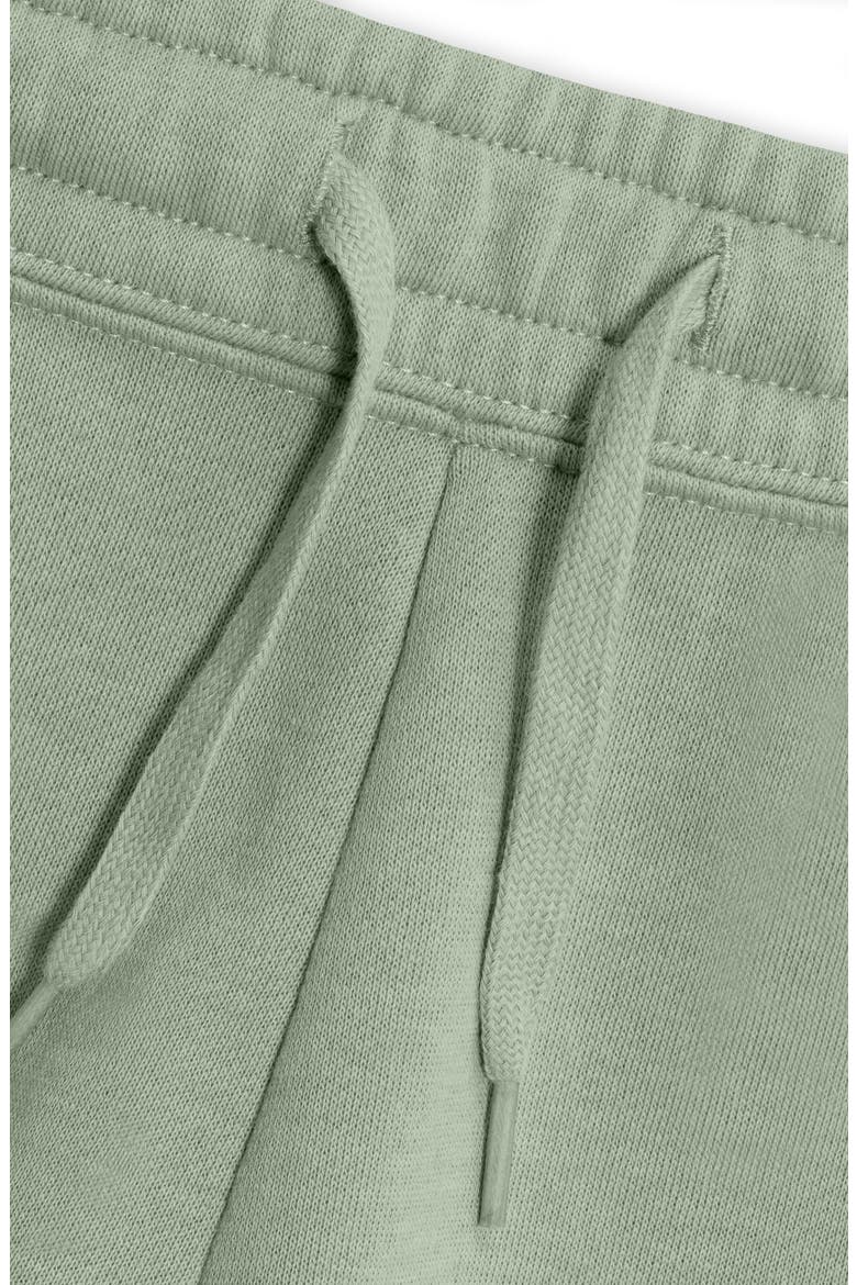 Womens Astronaut Midweight Washed Fleece Shorts, Alternate, color, Sage