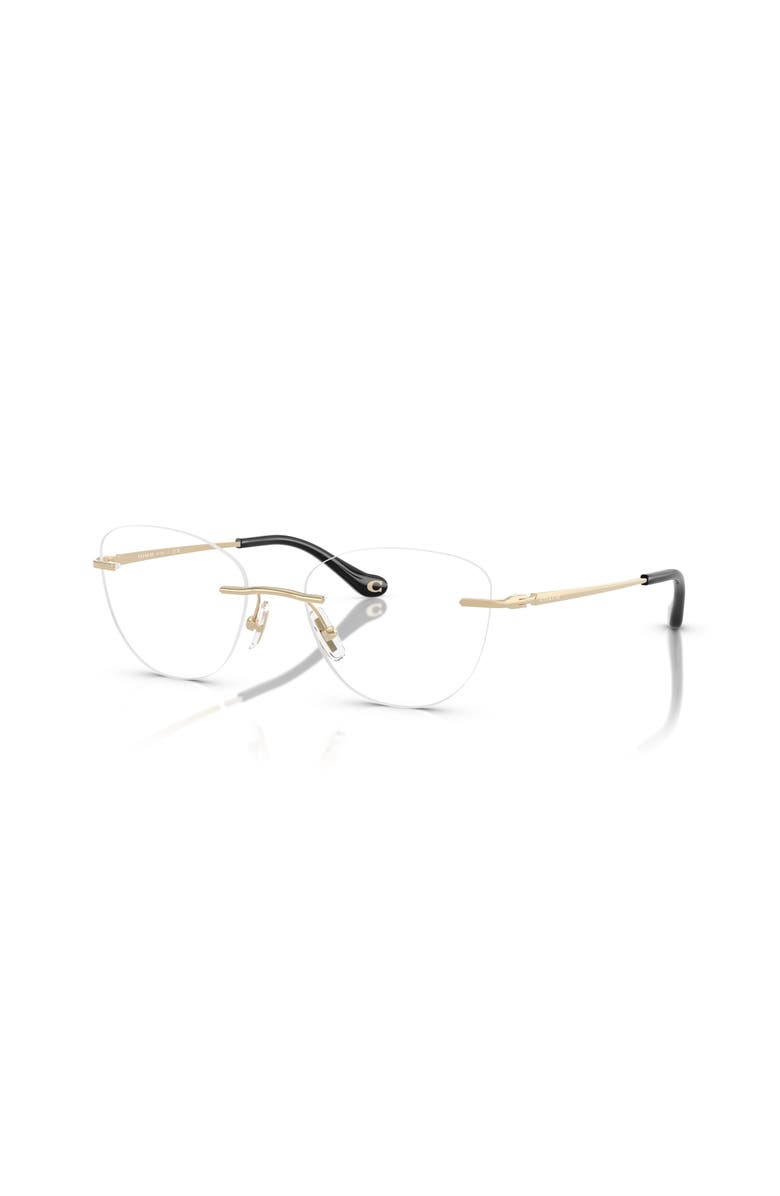COACH 52mm Cat Eye optical glasses, Main, color, Gold
