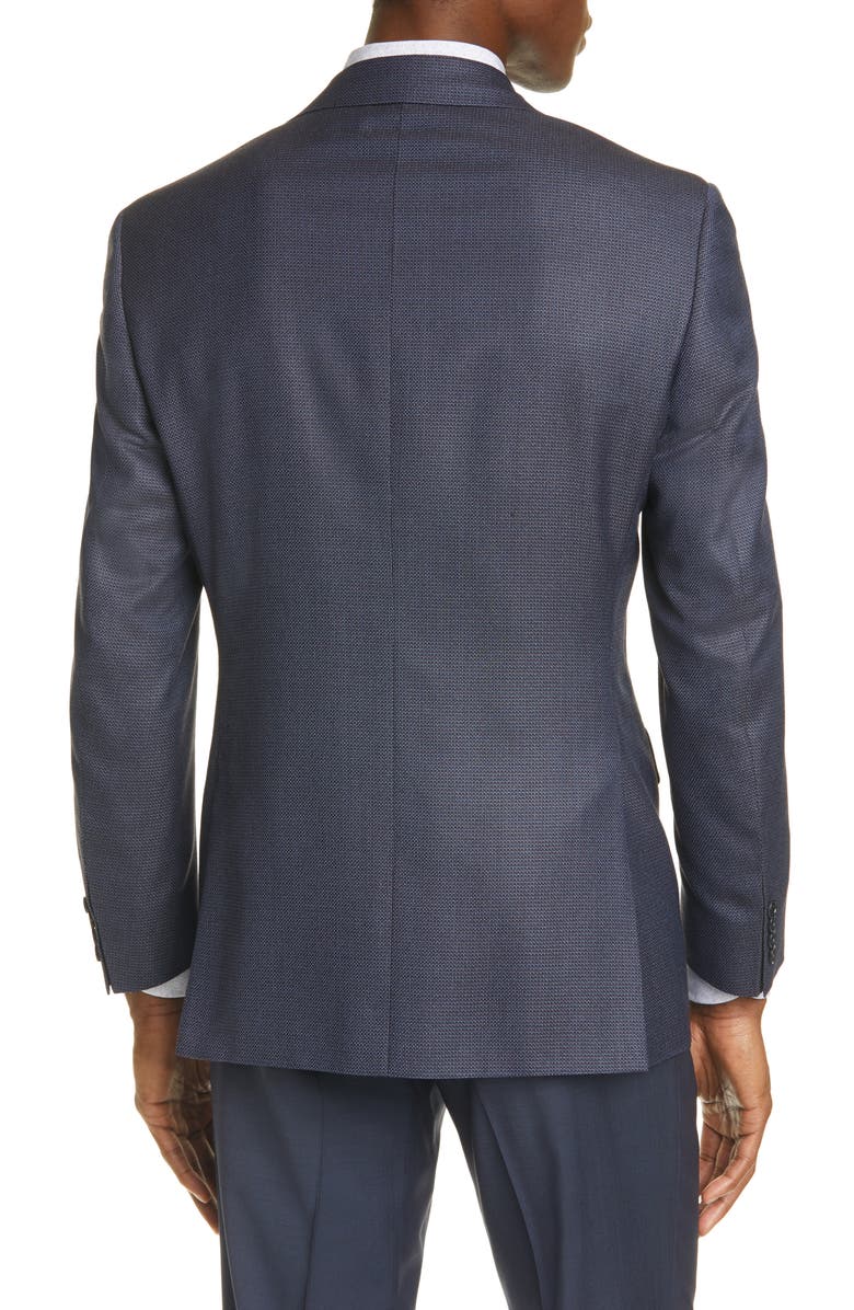 Canali Siena Classic Fit Solid Silk & Wool Blazer, Alternate, color,