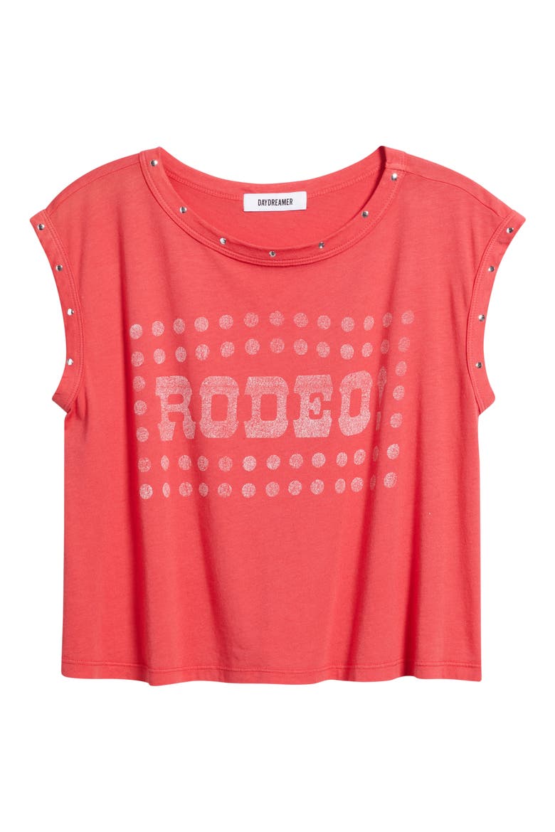 Rodeo Swing Muscle T-Shirt, Alternate, color, DEEP SEA CORAL