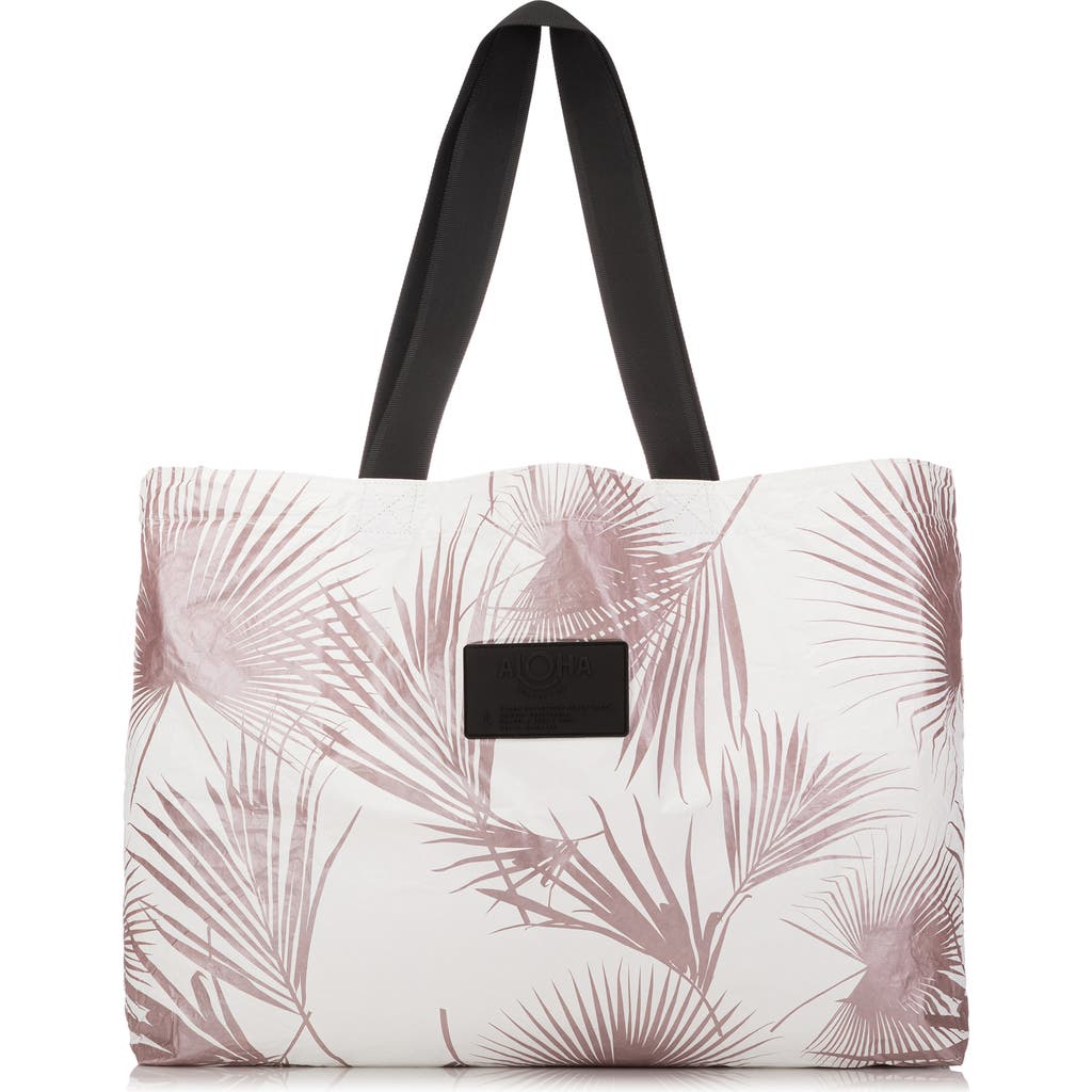 Aloha Collection Holo Holo Reversible Tote Bag In Gold