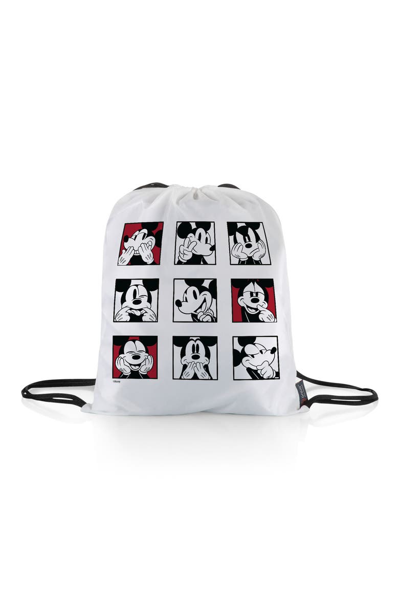 Mickey Mouse & Friends Polar Fleece Blanket Bag, Alternate, color, BLACK