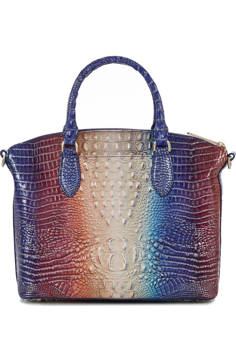 Brahmin Duxbury Croc Embossed Leather Satchel, Alternate, color,