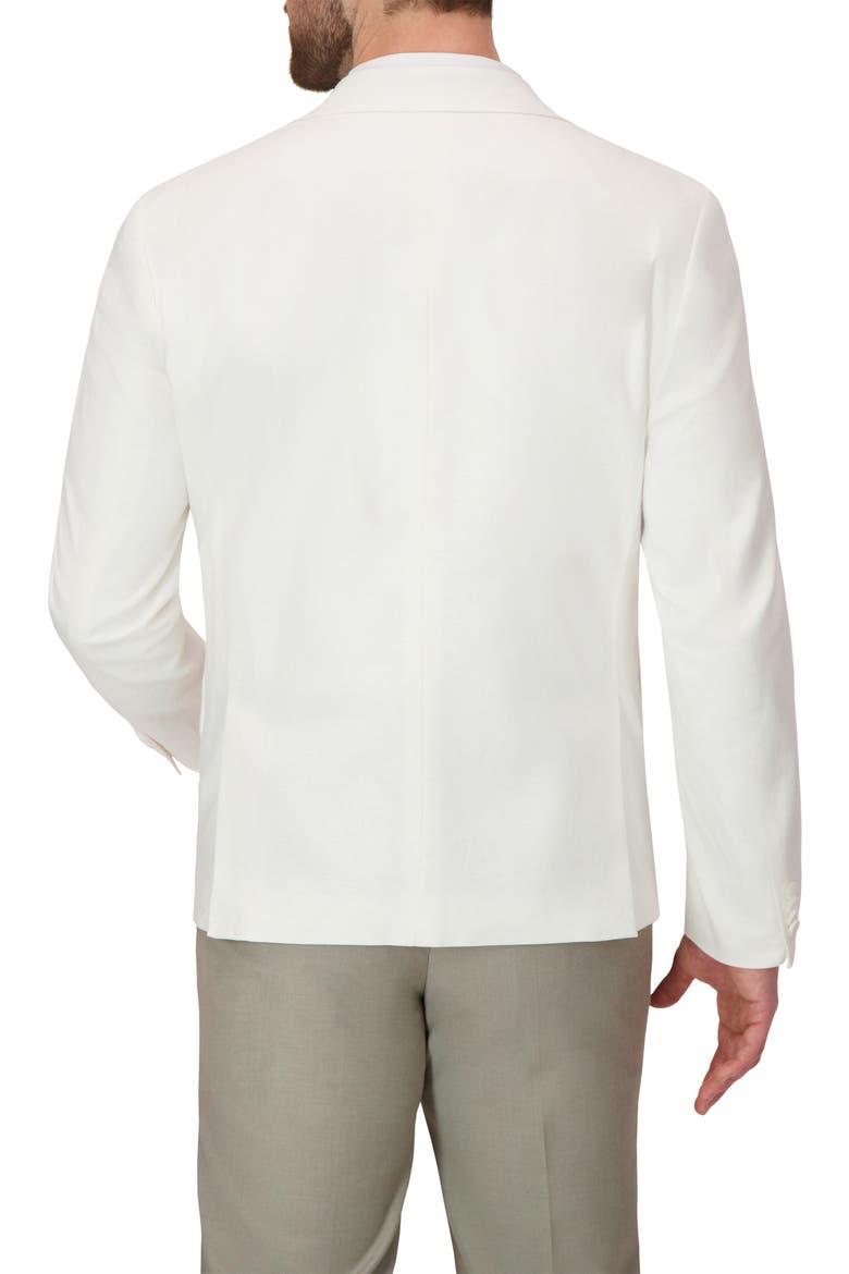 Linen Blend Stretch Sport Coat, Alternate, color, WHITE