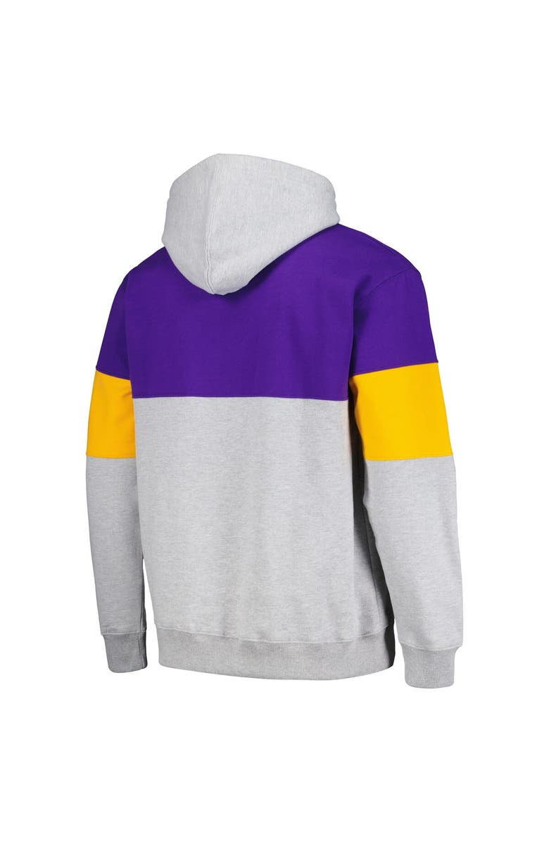 FANATICS Men's Fanatics Branded Purple Los Angeles Lakers Contrast Pieced Pullover Hoodie, Alternate, color, 