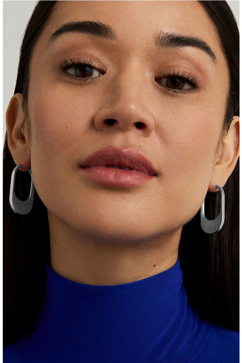 Crosby Huggie Hoop Earrings, Alternate, color, SILVER