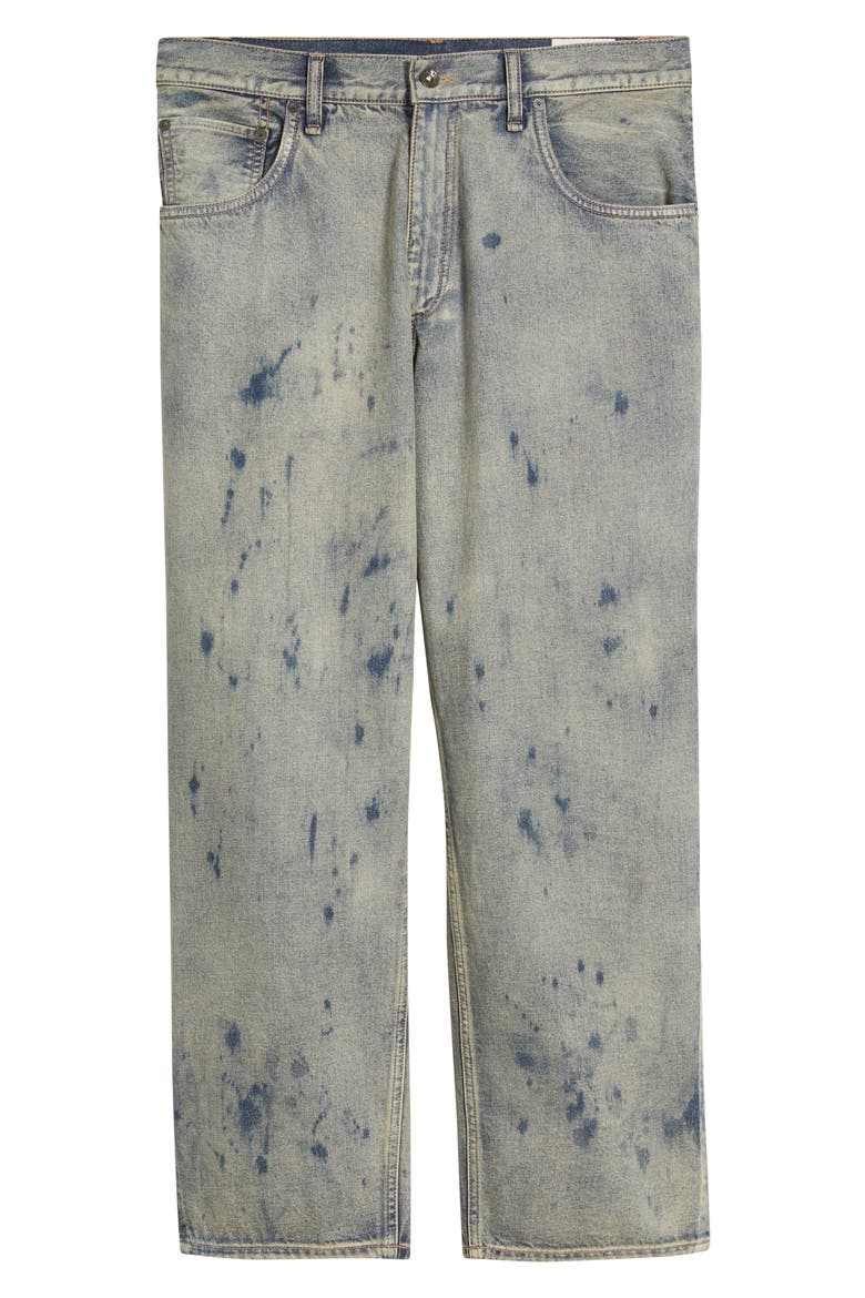 Splatter Baggy Straight Leg Jeans, Alternate, color, WRNBE