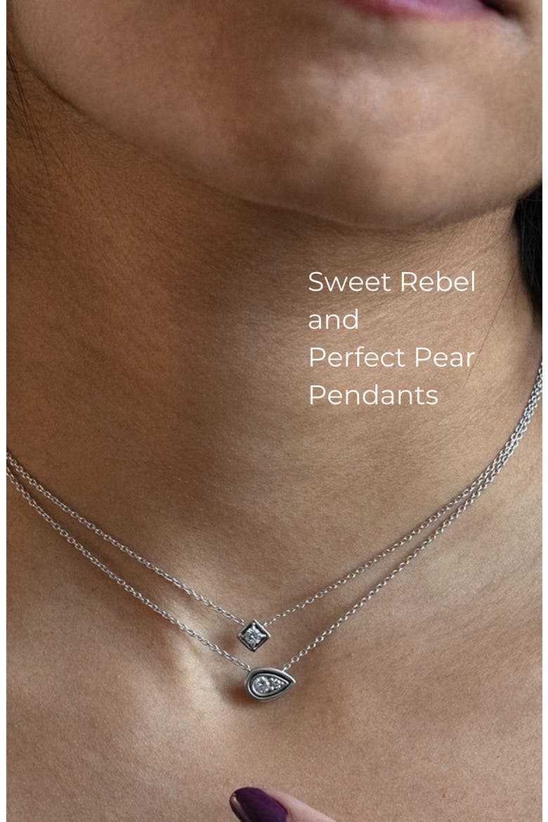 Perfect-Pear Pendant, Alternate, color, Silver