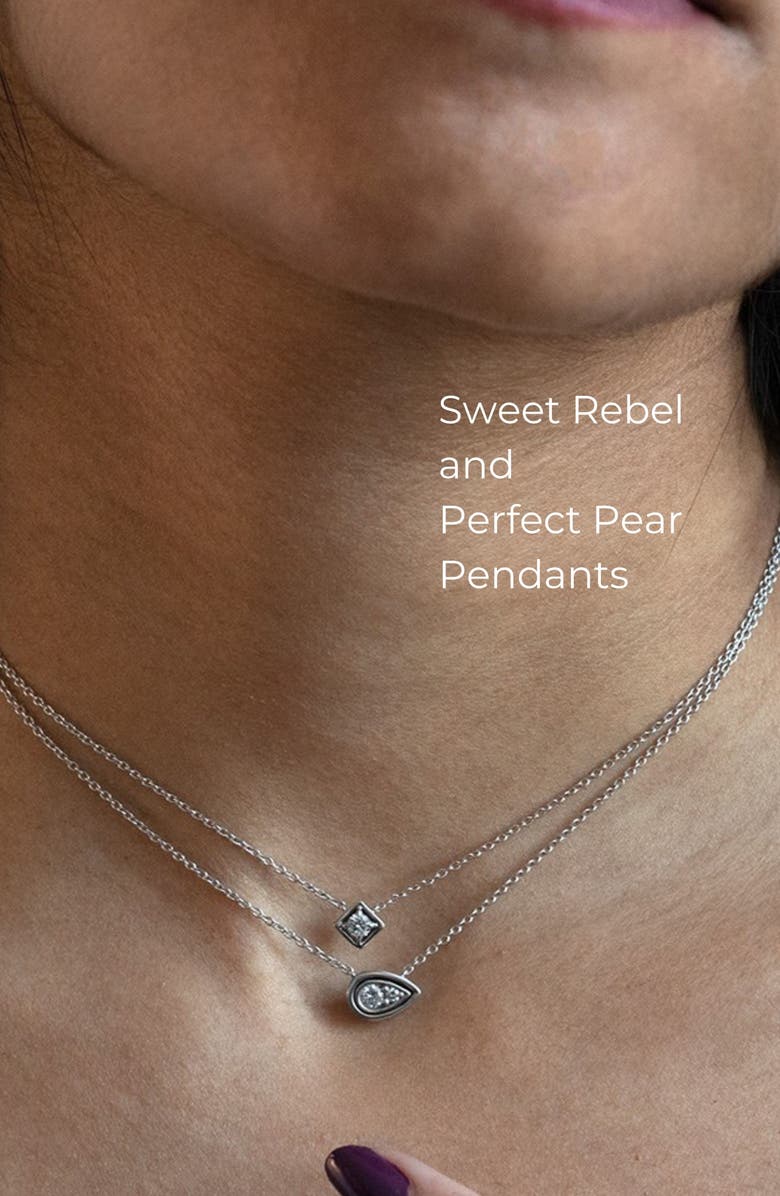 Seed2Stone Perfect-Pear Pendant, Alternate, color, Silver