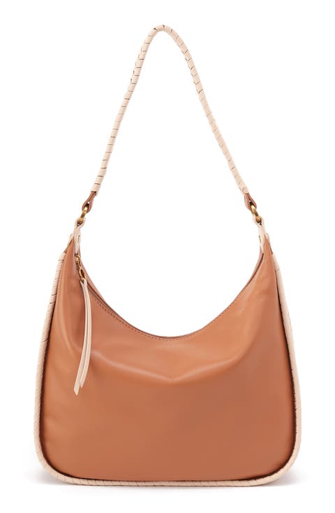 Large Mia Leather Crescent Hobo