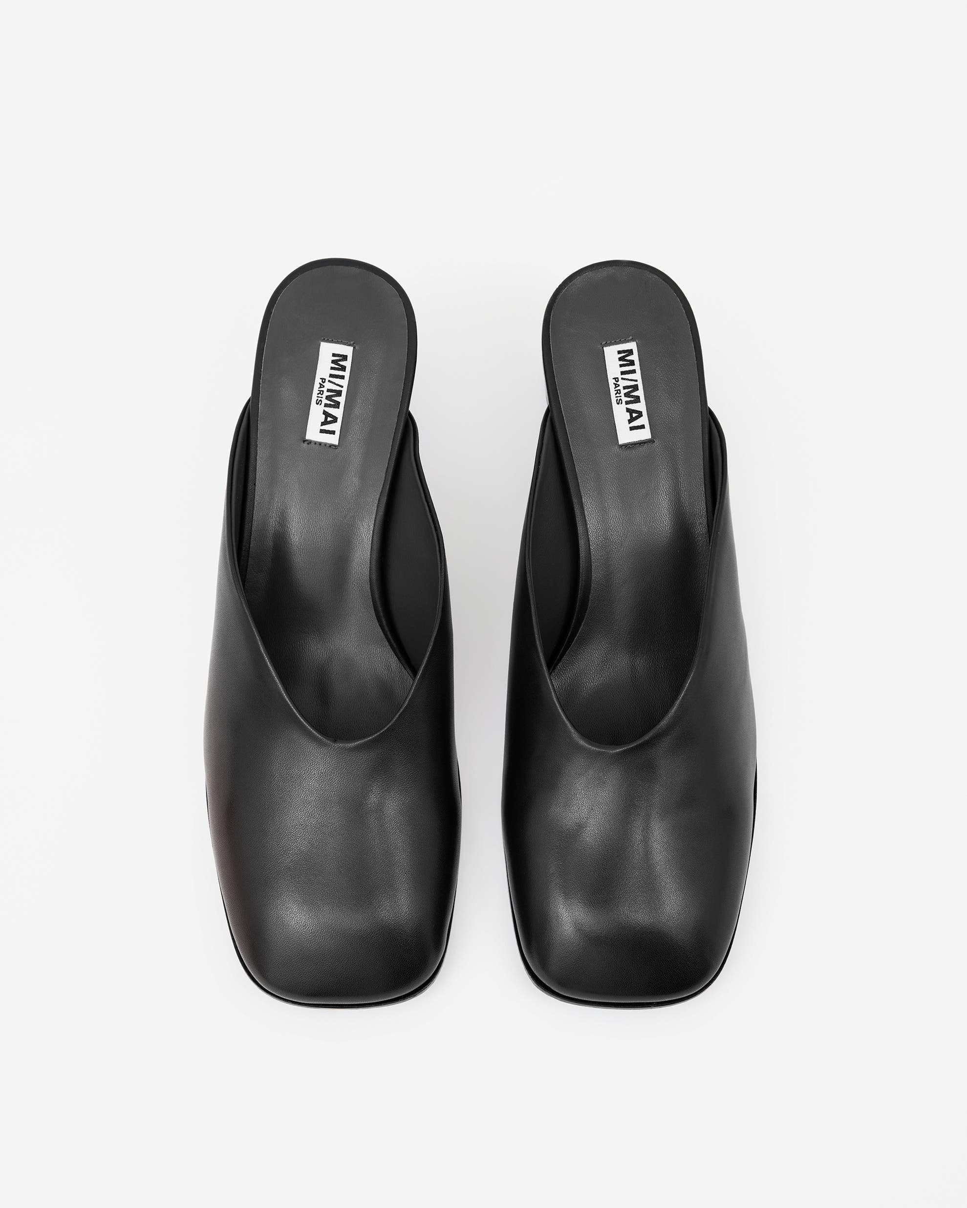 MI/MAI Junya High Heeled Clog Mules, Alternate, color, Black