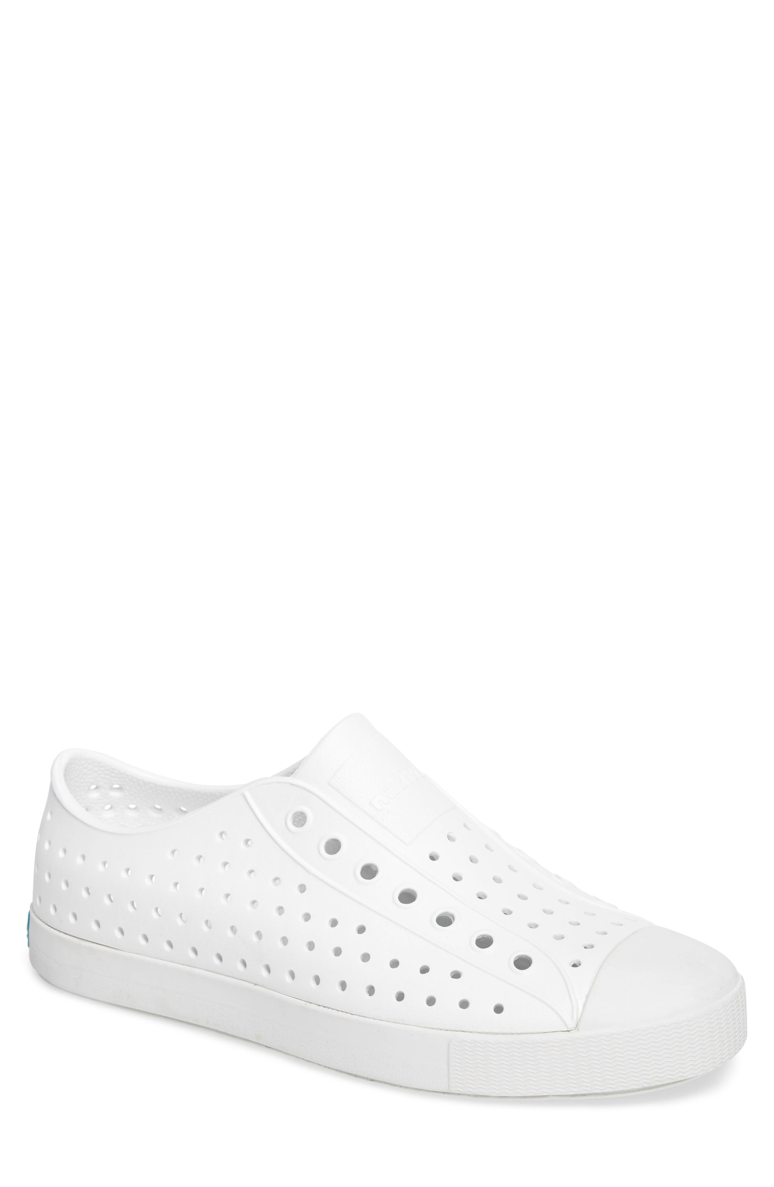 'Jefferson' Slip-On, Main, color, SHELL WHITE SOLID
