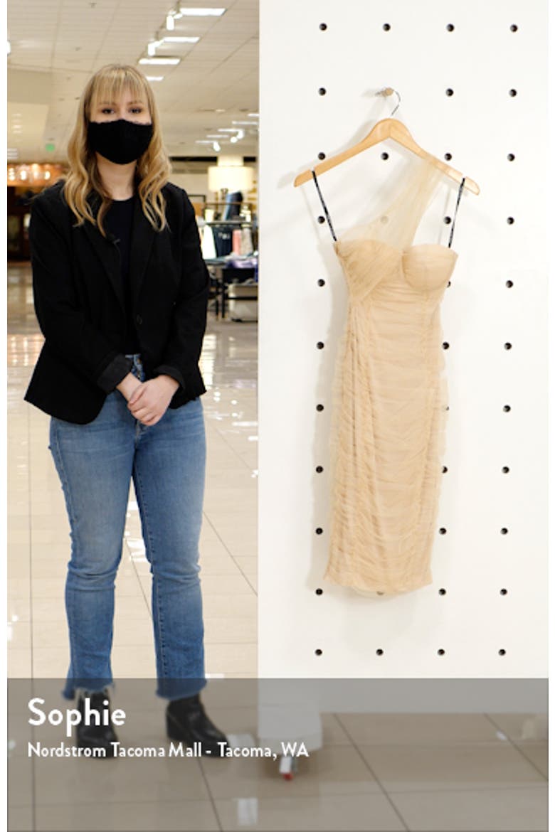 Ruched One-Shoulder Minidress video