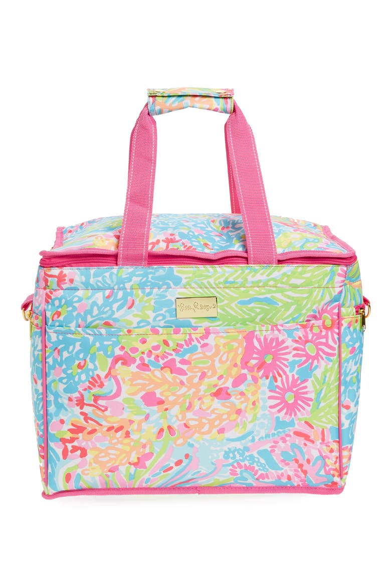 Insulated Cooler, Main, color, PINK