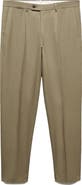 MANGO Slim Fit Pleated Suit Pants